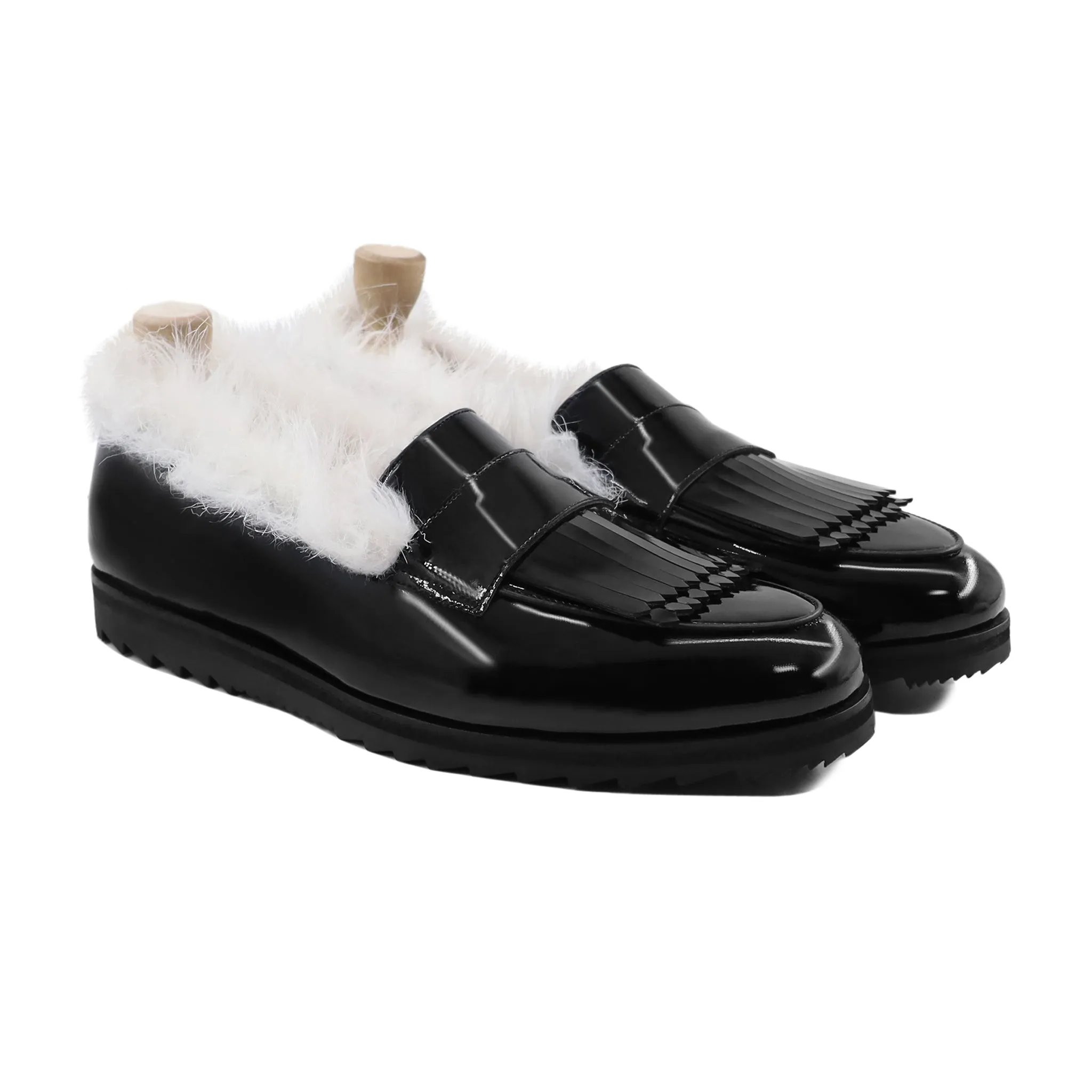 Mavi - Ladies Black Patent Leather Loafer