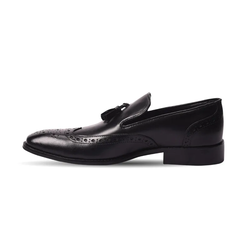 Men's leather slip-on formal loafers