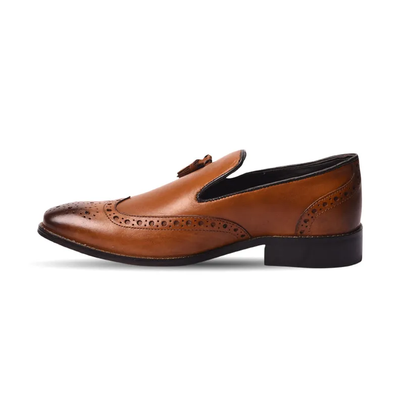 Men's leather slip-on formal loafers