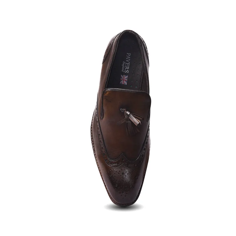 Men's leather slip-on formal loafers