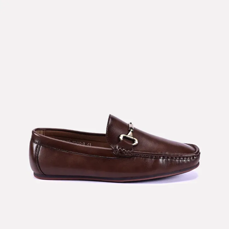 Miles Brown Horsebit Loafers 0130827