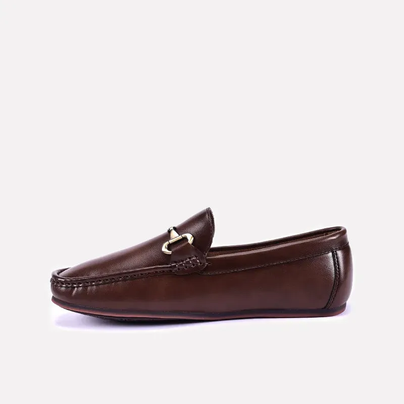 Miles Brown Horsebit Loafers 0130827