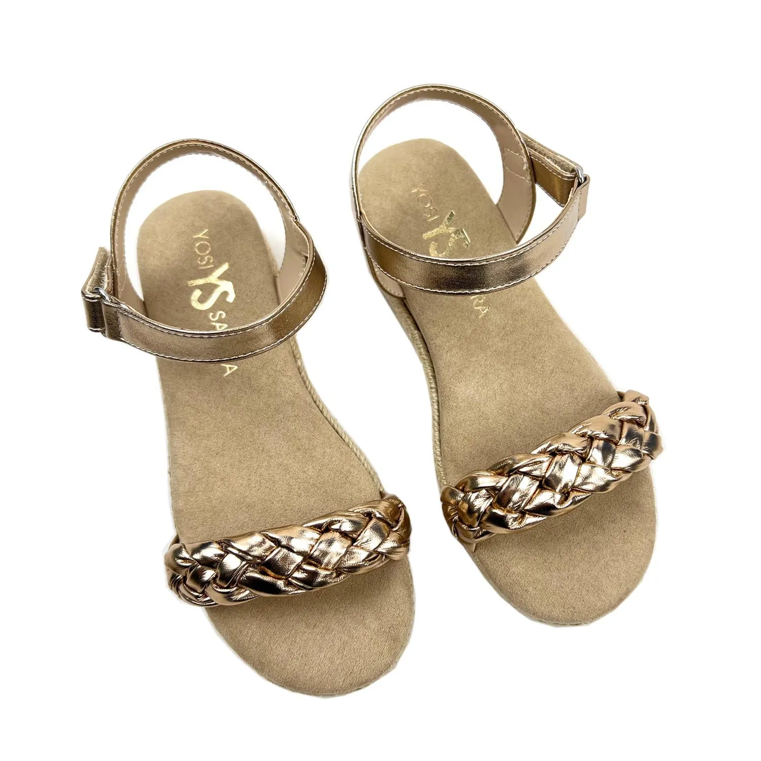 Miss April Wedge Sandal in Light Bronze - Kids