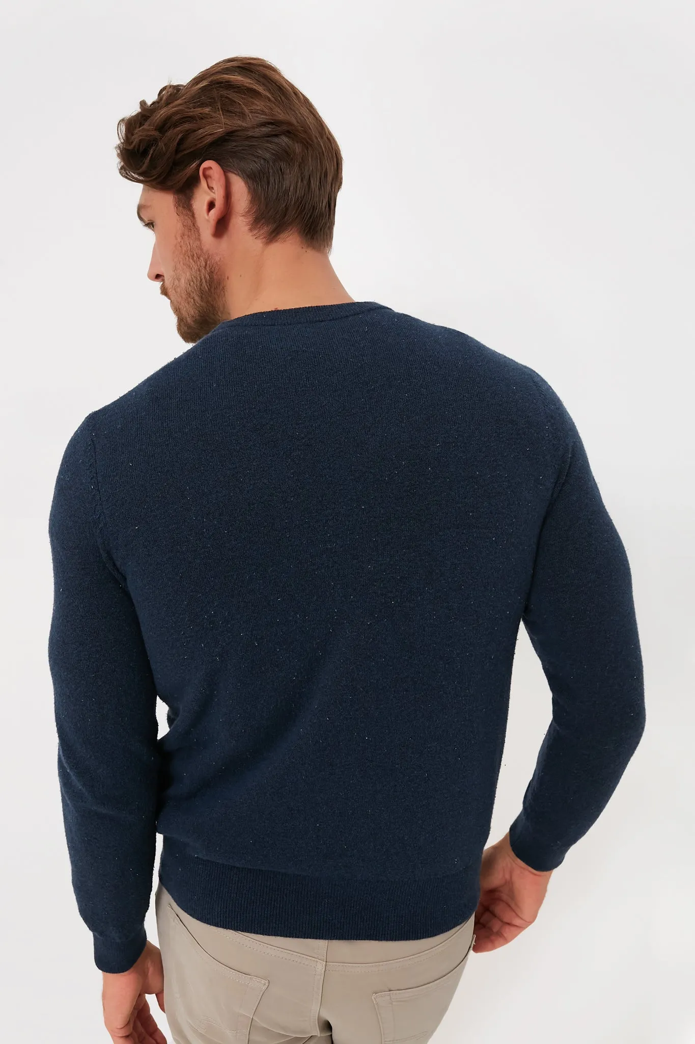 Navy Jackson Crewneck Sweater