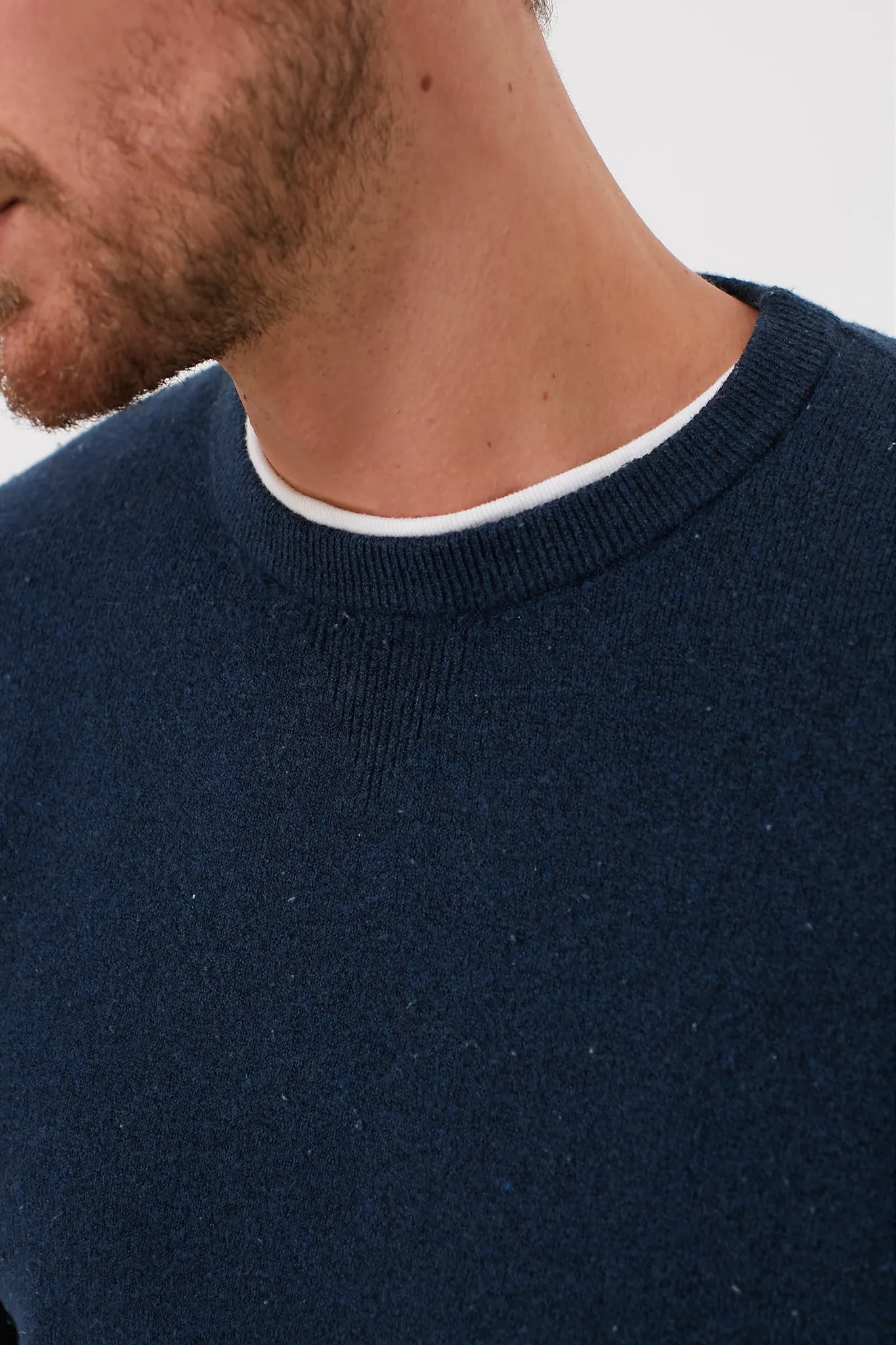 Navy Jackson Crewneck Sweater