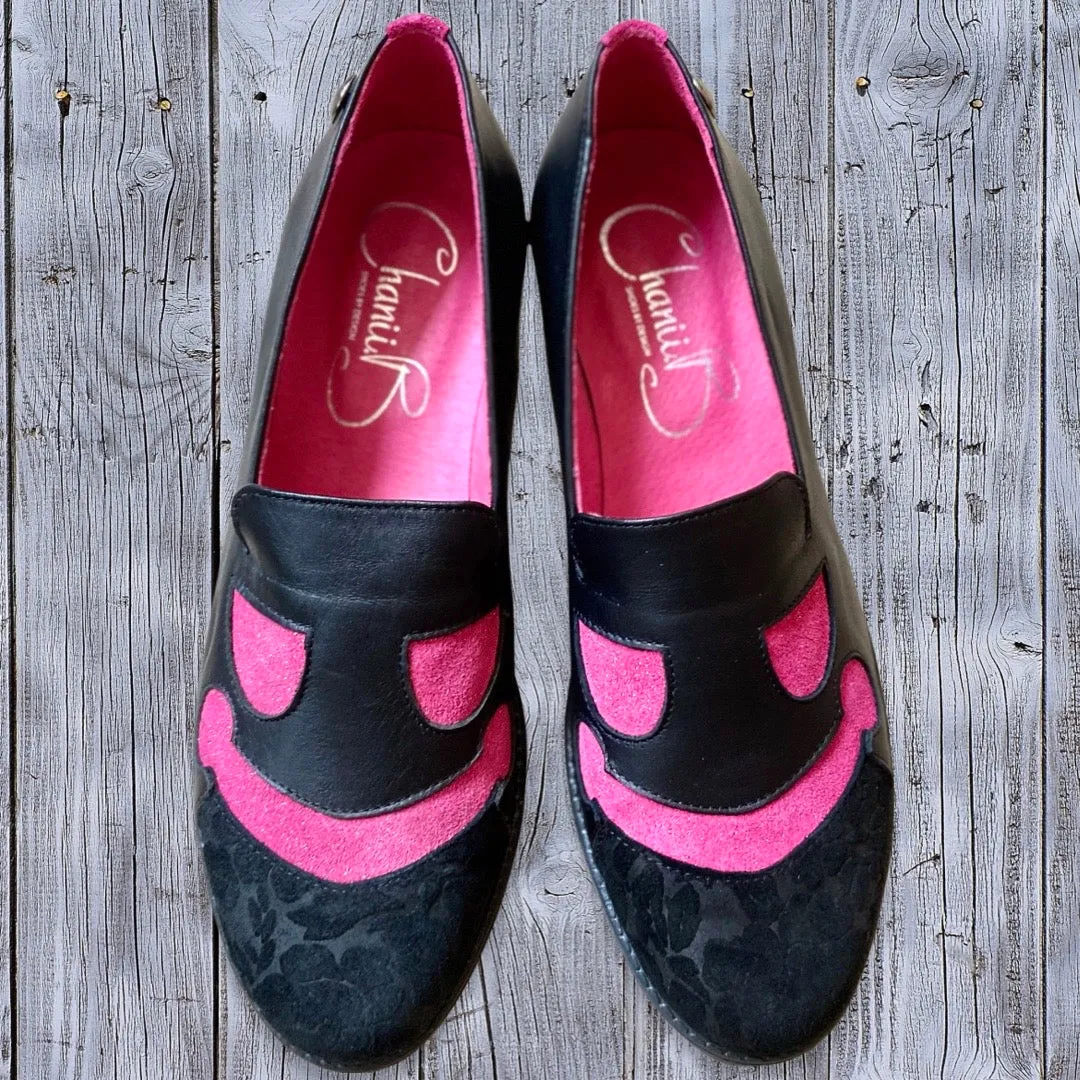 Nips - Black Fuchsia- Slip on sneaker- LAST PAIR 37!