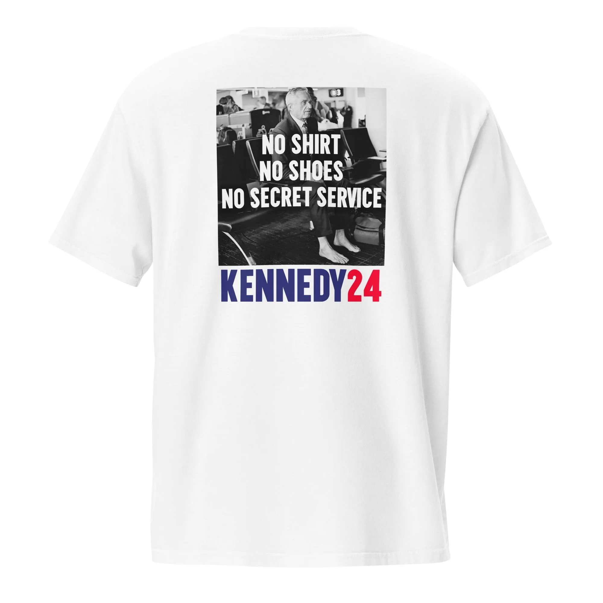 No Shirt, No Shoes, No Secret Service Unisex Pocket Tee