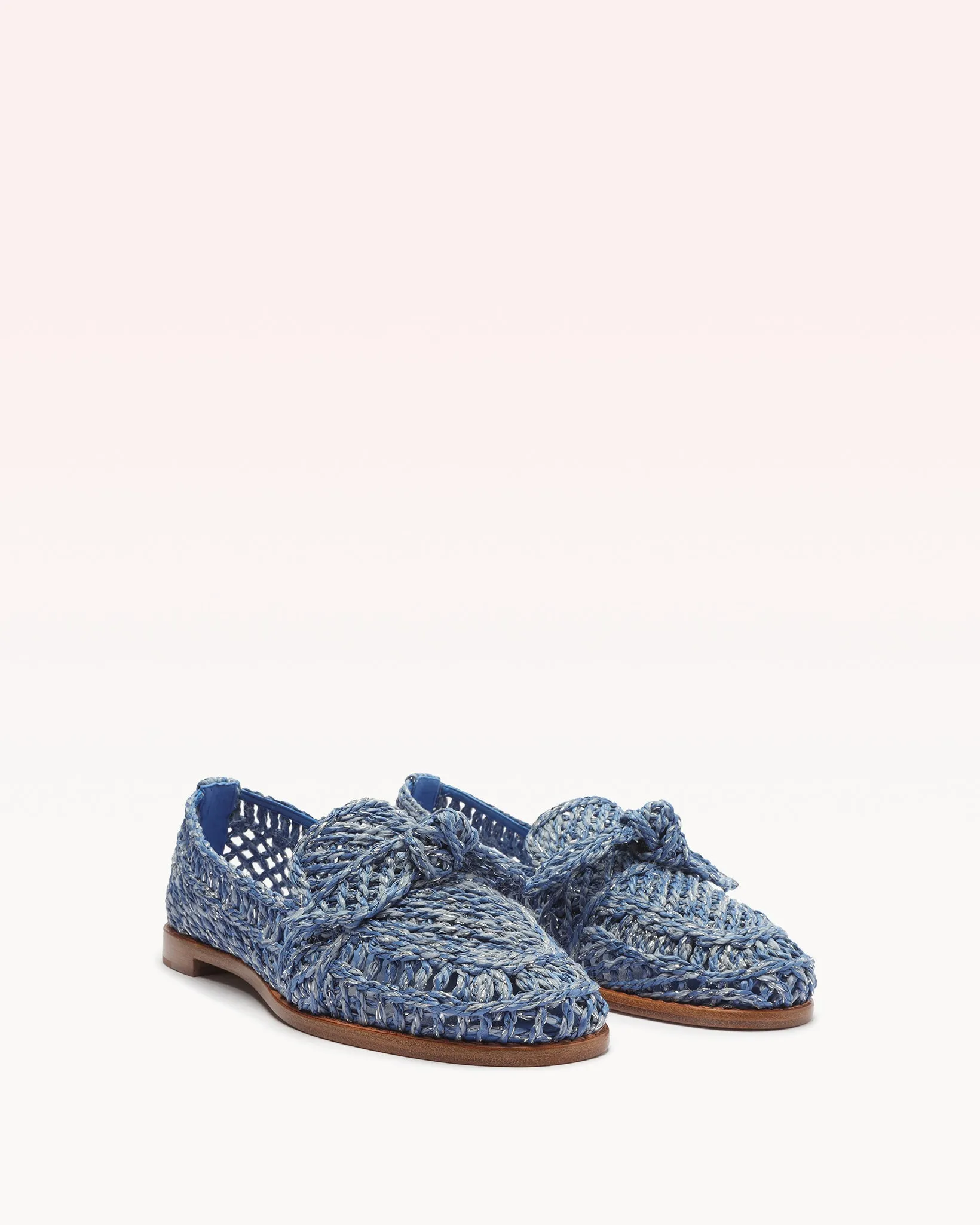 Raffia Penny Loafer Petroleo