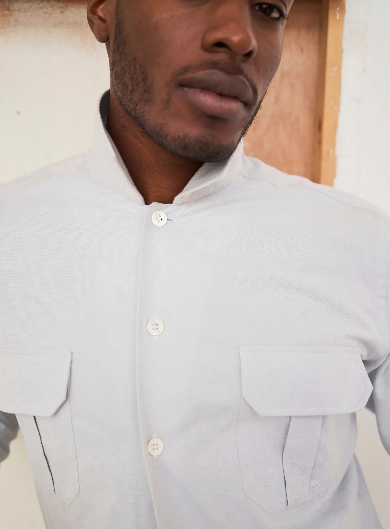 Recycled Italian | Sky Oxford Over-Shirt