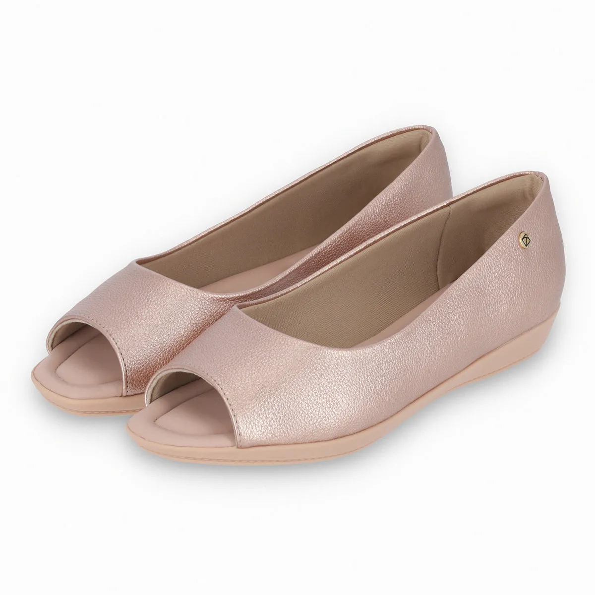 Rose Peep Toe Flat for Women (103.021)