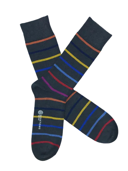 Roxtons Merino Stripe Ankle Socks