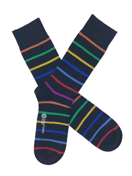 Roxtons Merino Stripe Ankle Socks