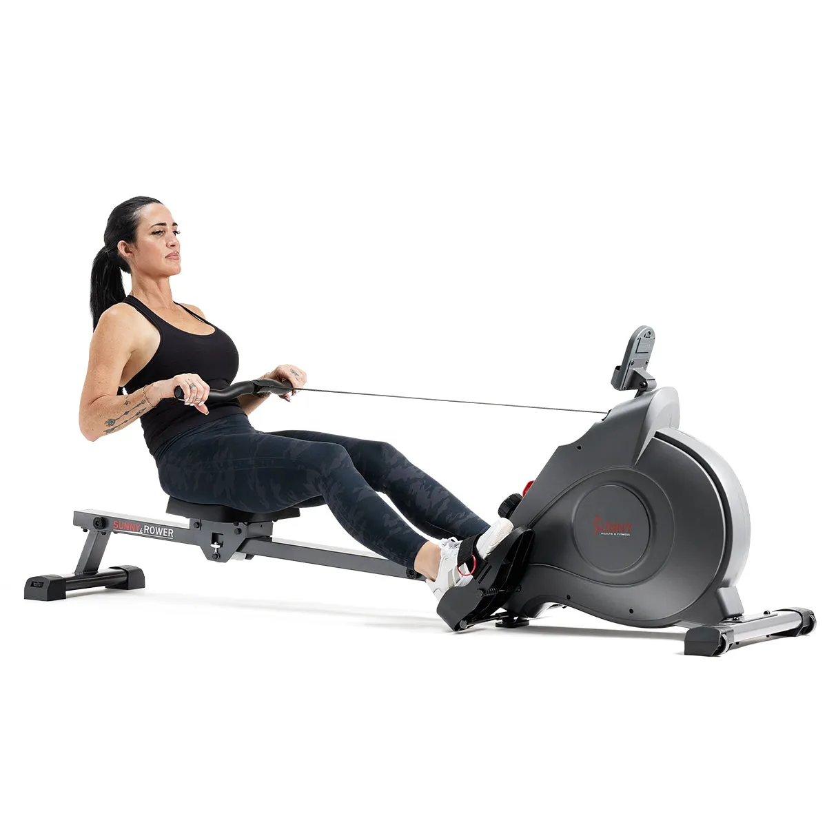 Smart Extra Long Slide Rail Magnetic Rowing Machine