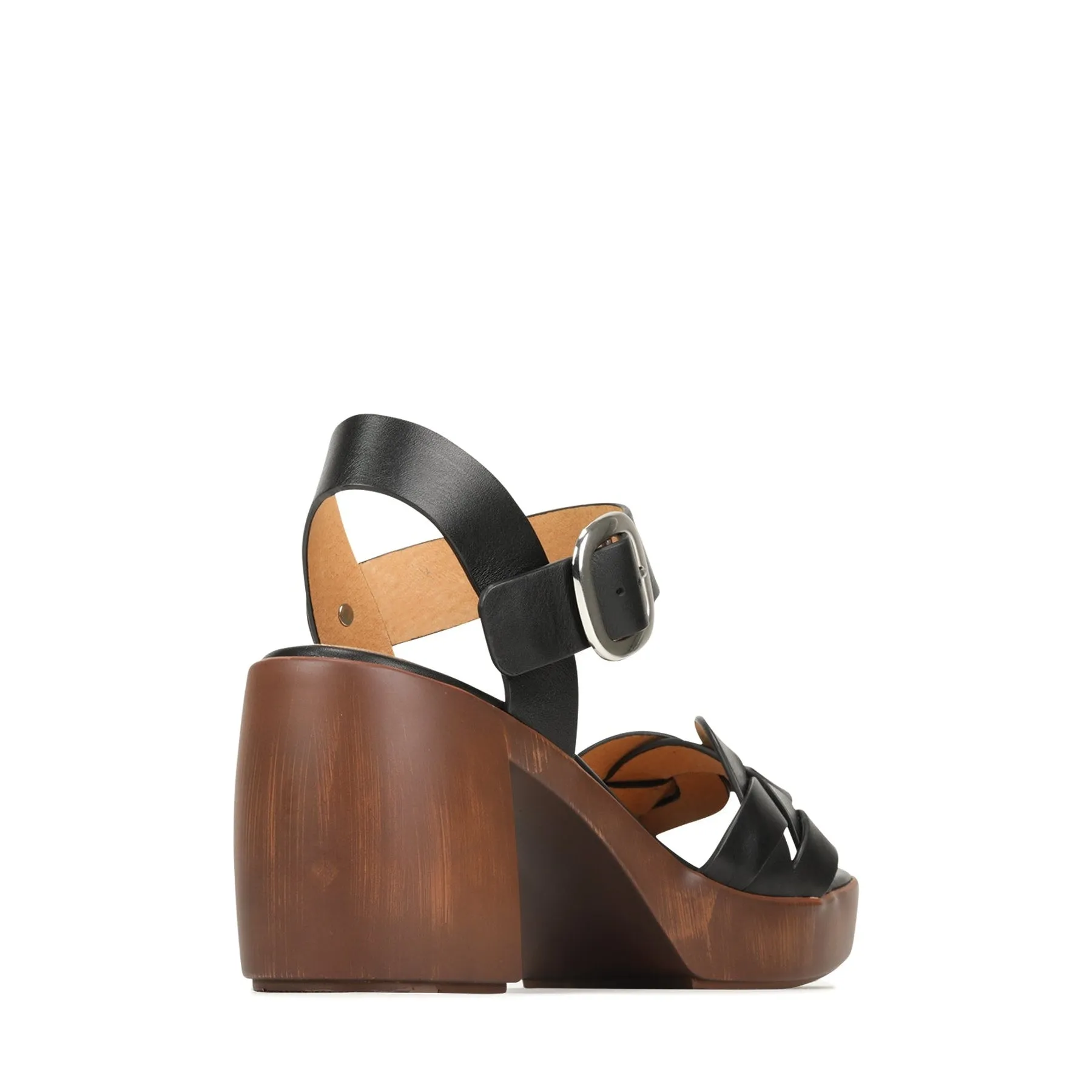 SPIRITED SANDAL BLOCK HEEL LEATHER