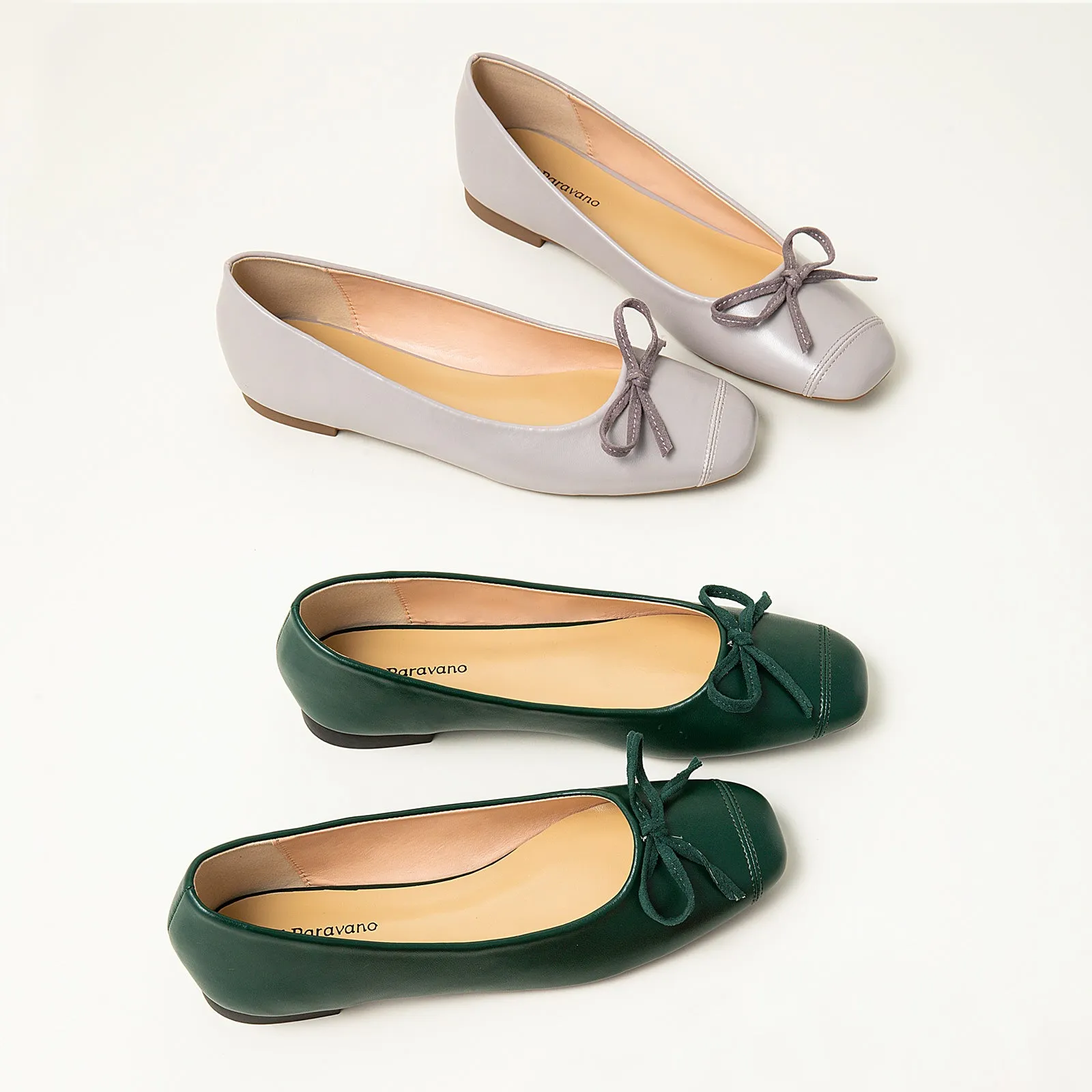 Stitching Toe Ballet Flats (Elena)