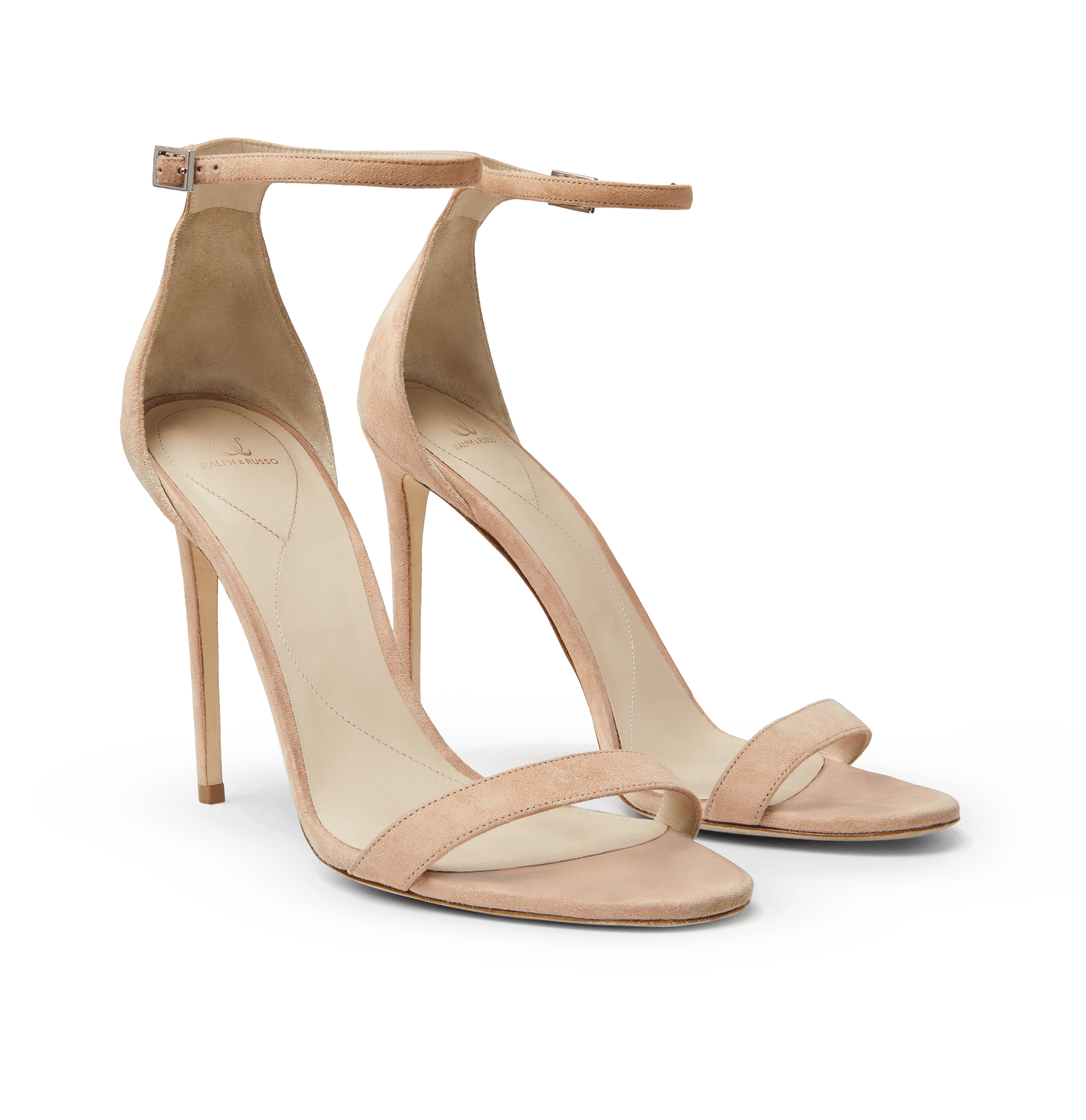 Tan Suede Strap Sandals