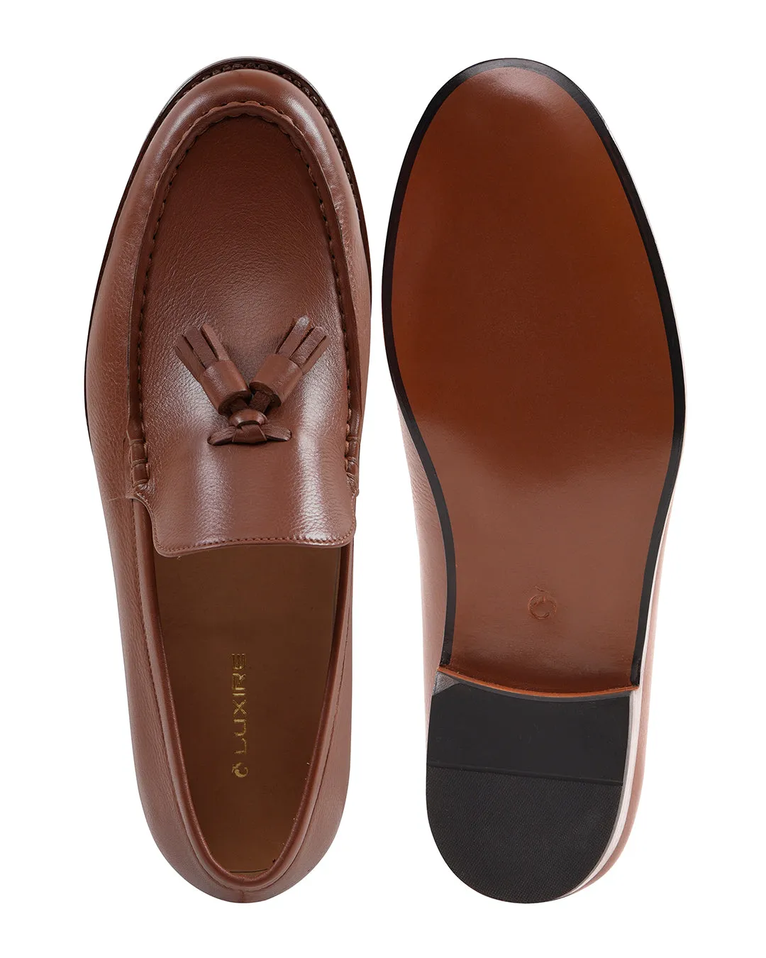 Tassel Loafers Tan