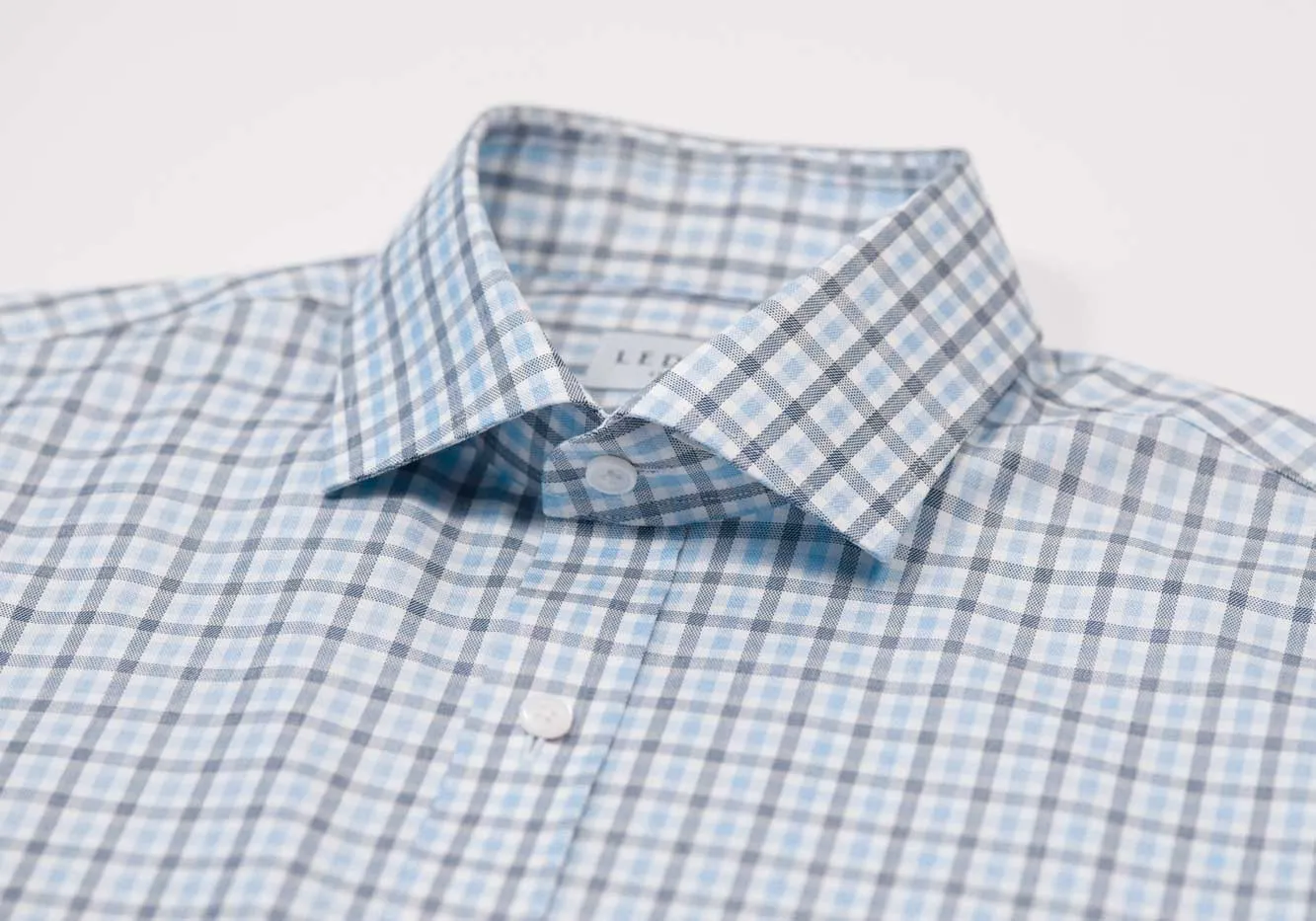 The Light Blue Huxley Tattersall Custom Shirt