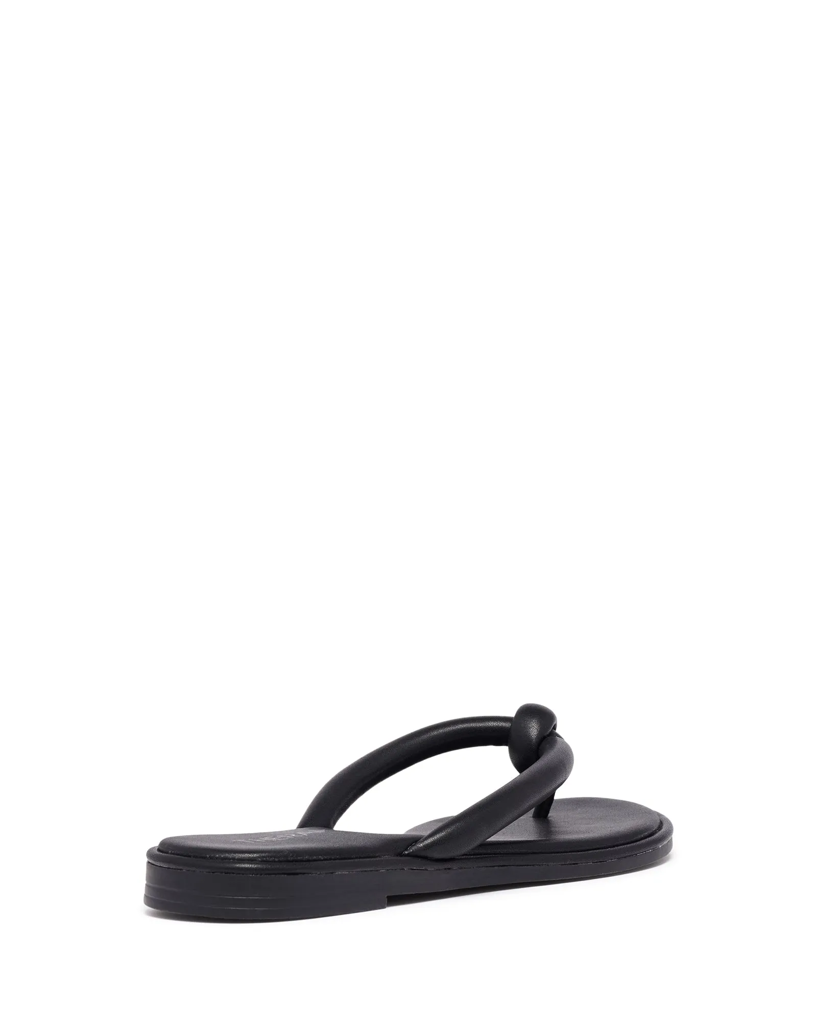 Tyana Thong Sandal Black Smooth