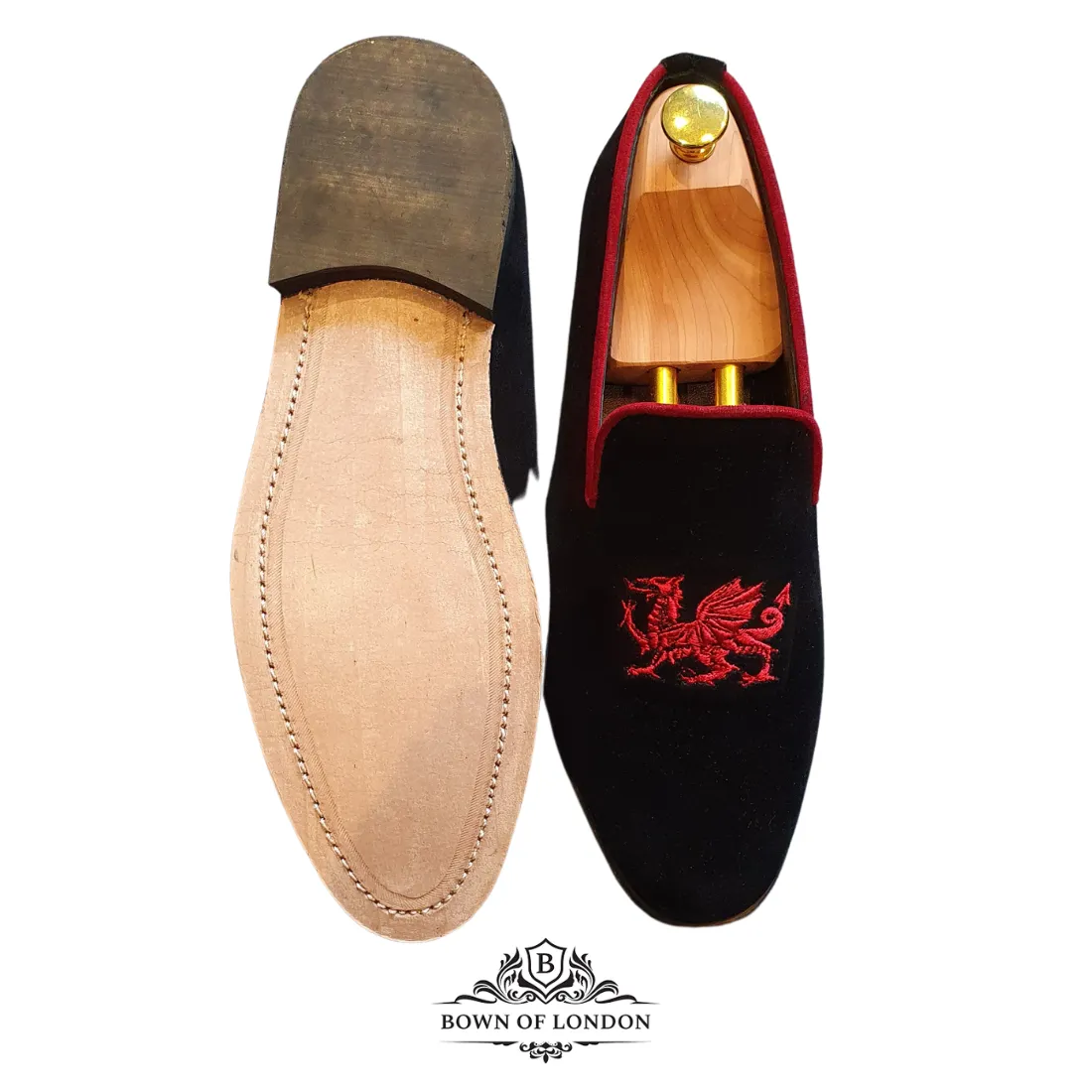 Velvet Loafer/Slipper Shoe Kanji