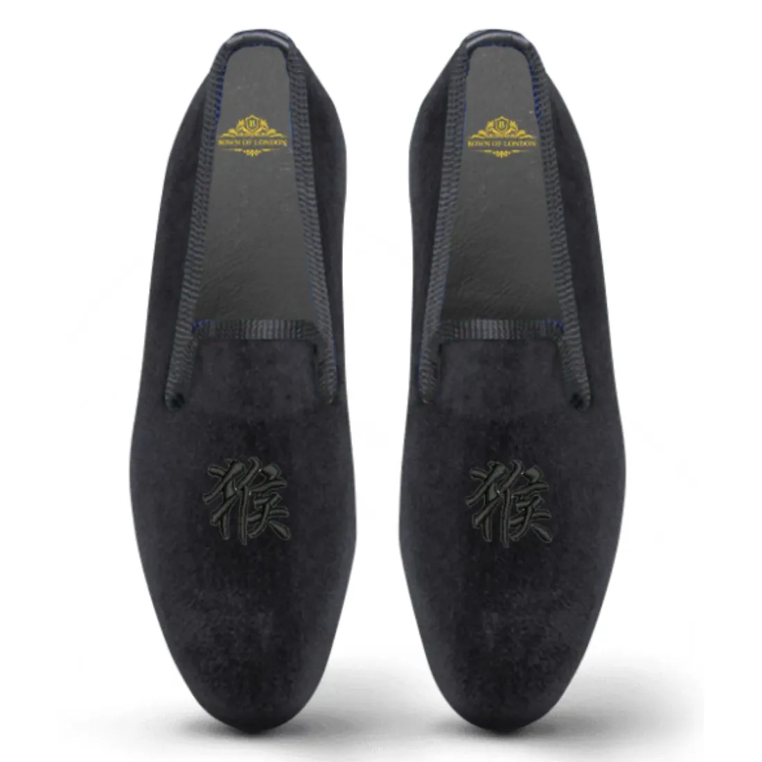 Velvet Loafer/Slipper Shoe Kanji