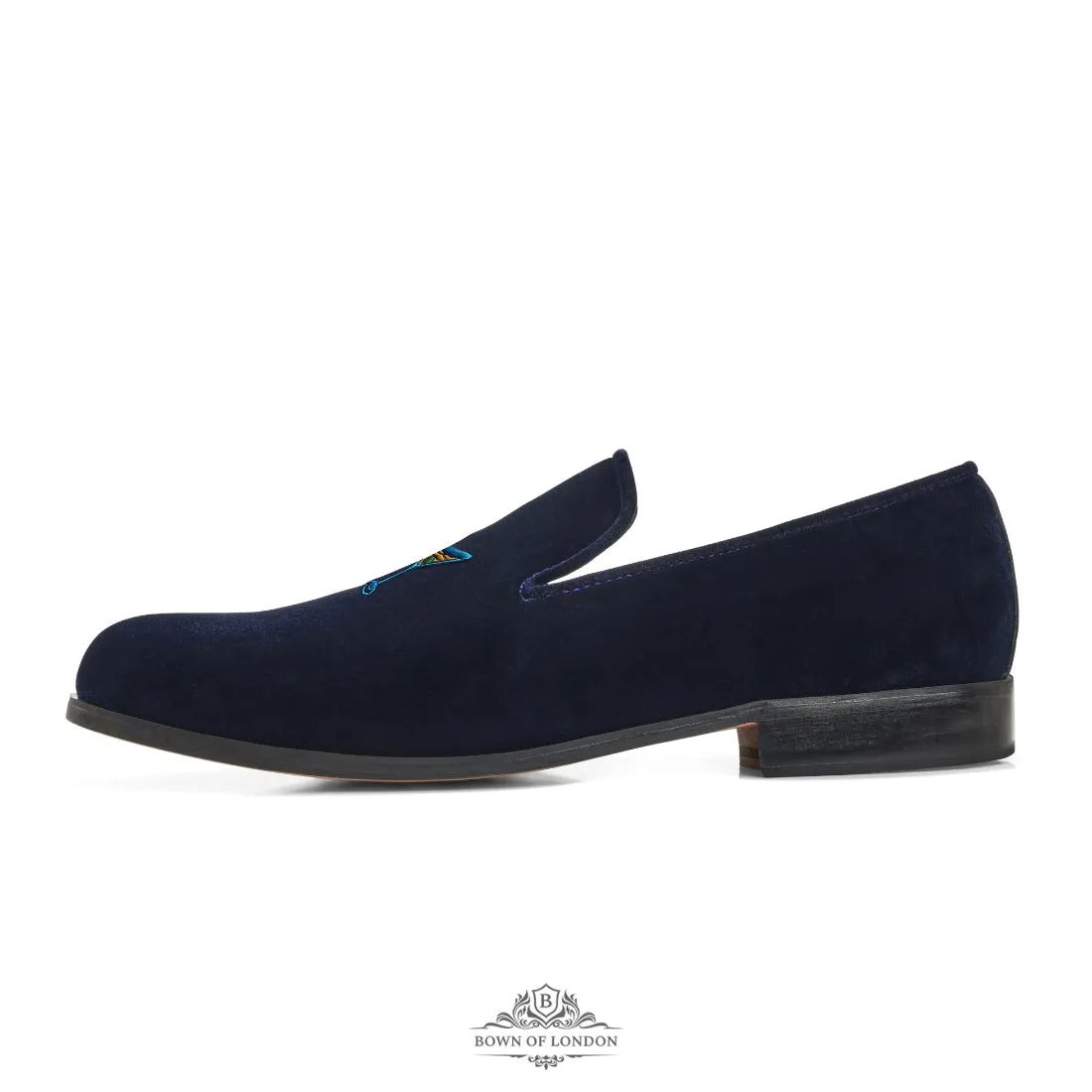 Velvet Loafer/Slipper Shoe Plain Maroon