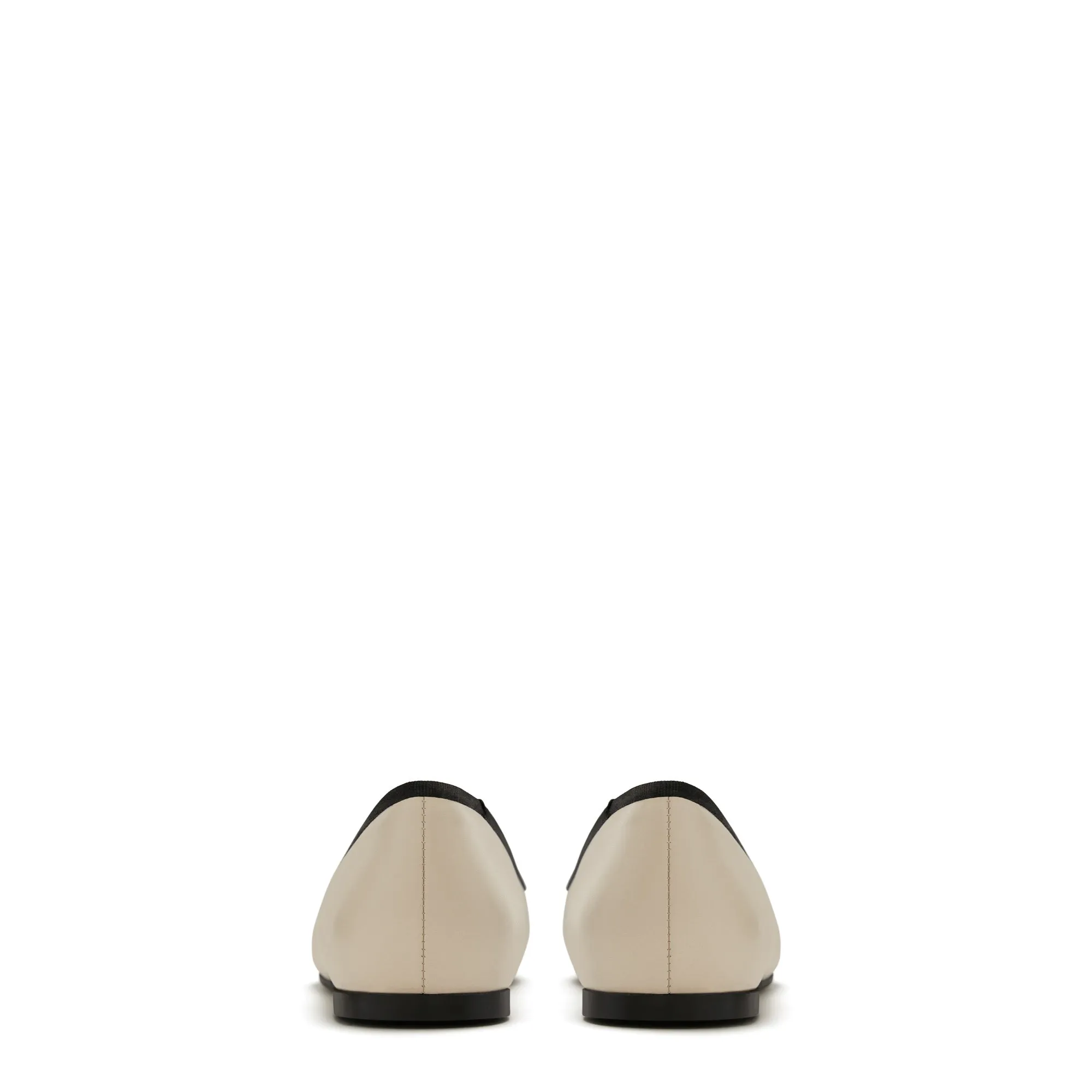 Vendôme Ynes cream calfskin leather ballerinas