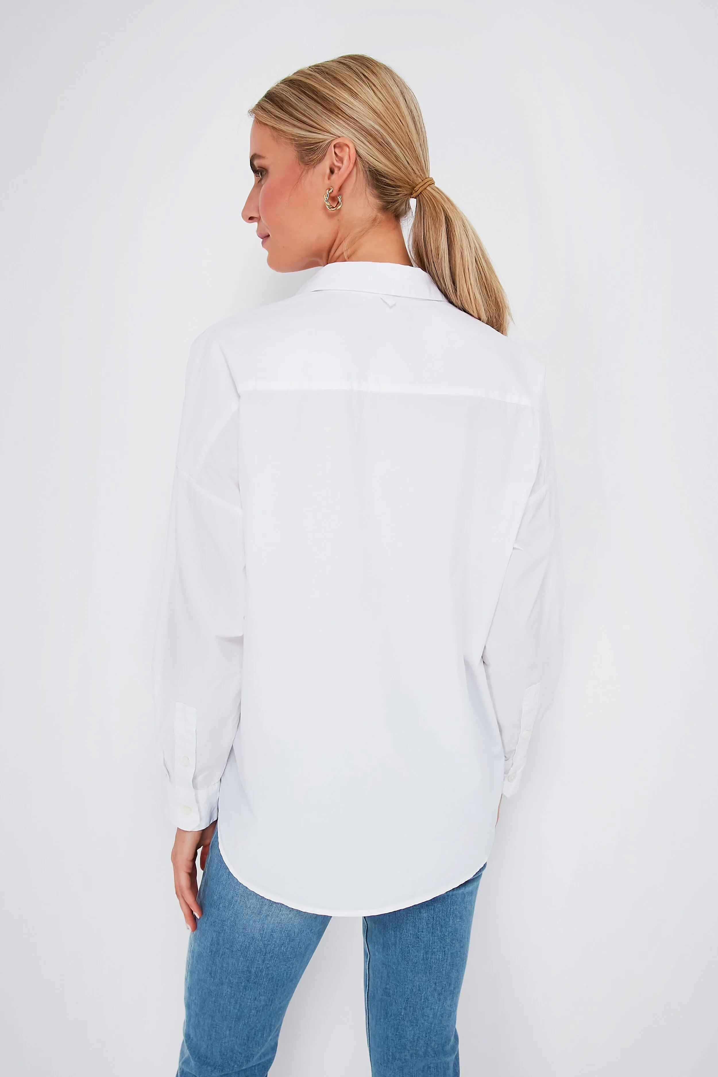 White Paper Cotton Standard Shirt