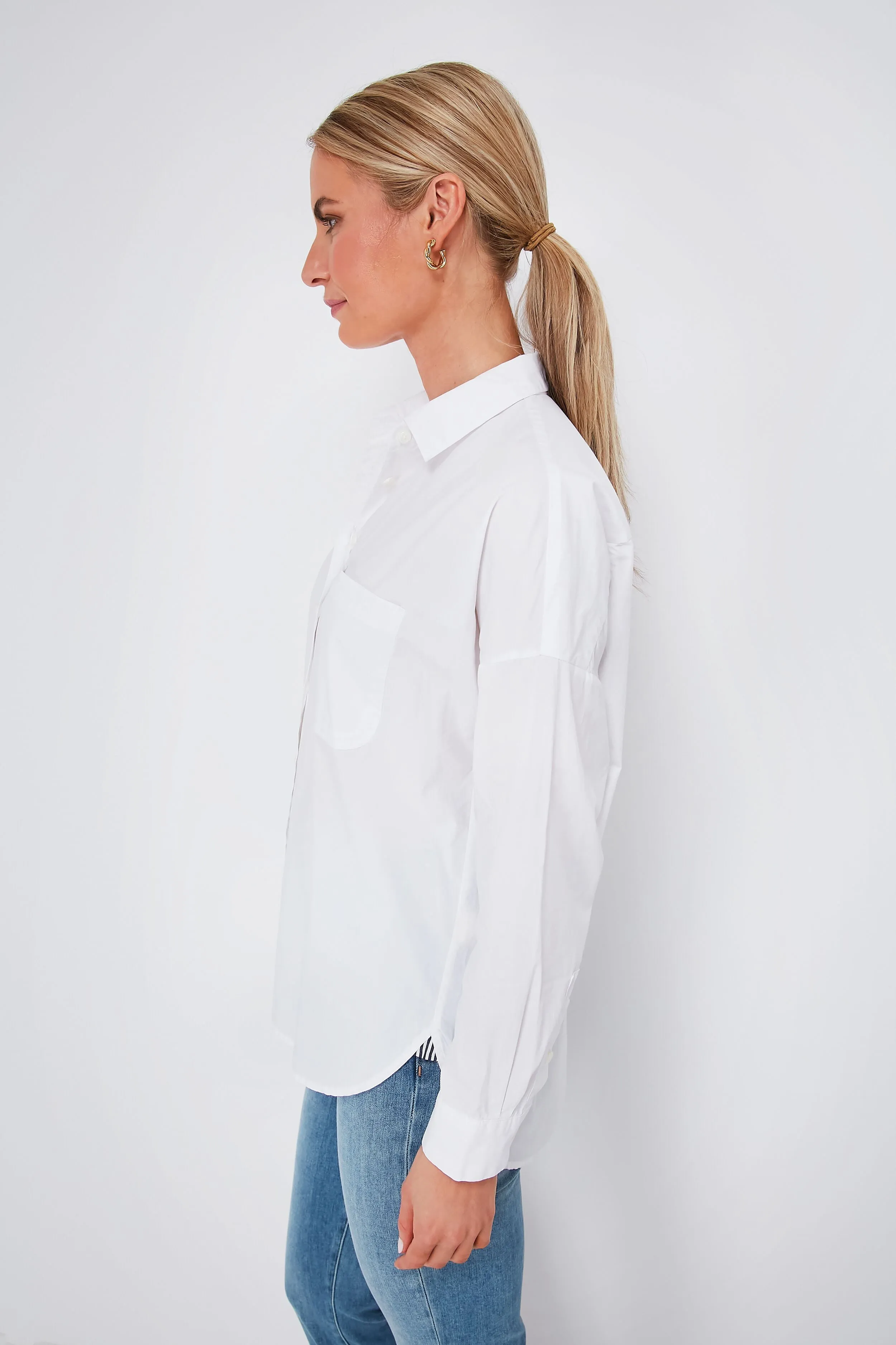 White Paper Cotton Standard Shirt