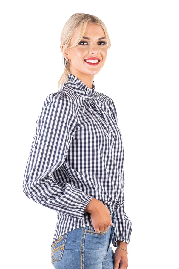 Wisteria Lane - WL344-8 Navy/White Gingham