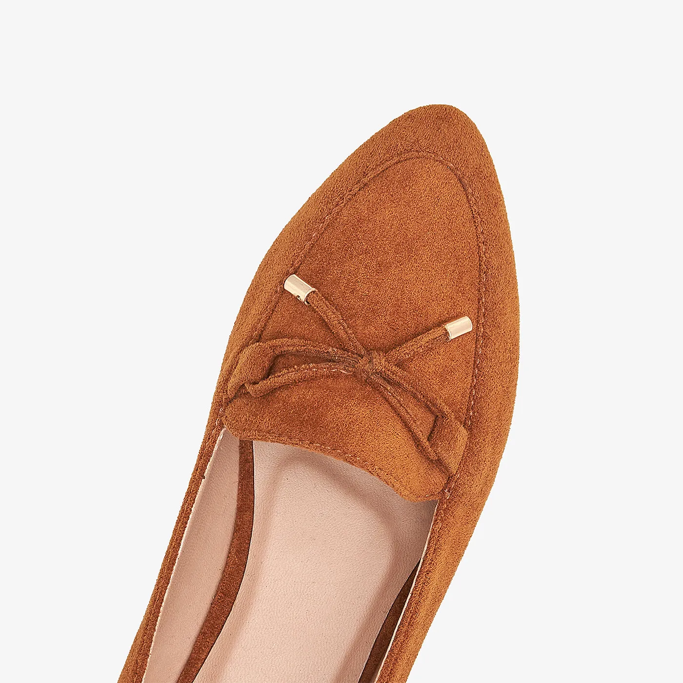 Women's Suede Pointed Loafers